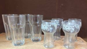 lot 1456 image: Vintage Pepsi Glasses and Heavy Libby Glasses
