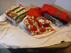 lot 1576 image: Christmas  Hand Towels with santa flag 41x 29