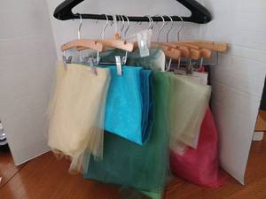 lot 1636 image: Tulle with hangers
