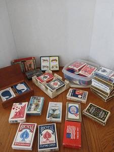 lot 1696 image: Playing Cards Collection Lot with card holders