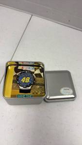 lot 1807 image: NASCAR #48 Game Time Watch with Tin Box