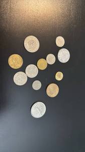 lot 1821 image: Mixed Foreign Coins Lot 13 Pieces Including Swiss Francs