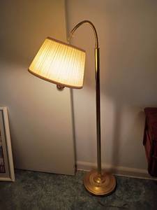 lot 2010 image: Floor Lamp.  53 in. tall.   Located upstairs