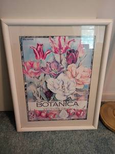 lot 2011 image: Framed Wall Decor.  Botanica 1993 Edition.  28 x 22.   Located upstairs