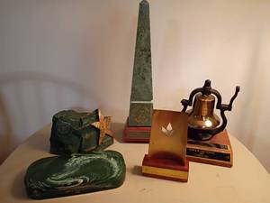 lot 3021 image: State Farm Insurance Memorabilia and Awards.   Located in basement