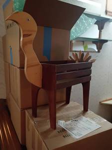 lot 3027 image: 8 Wooden Turkeys.  Located in basement
