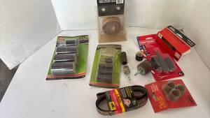 lot 4325 image: Abrasive Sanding and Finishing Tool Lot Gator Craftsman Belts Cloth Drums
