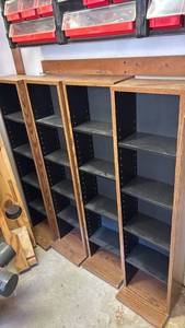 lot 4532 image: Open Shelving Unit with Adjustable Shelves 6 Compartments Qty 4