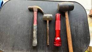 lot 4716 image: Claw Hammer,  Mallet, and Maglite Flashlight