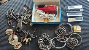 lot 4738 image: Mixed Hardware Lot Keys Rings Locks and Electric Engraver Tool