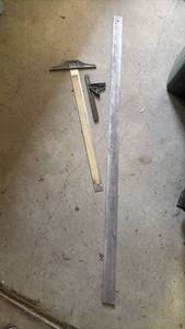 lot 4805 image: Woodworking Clamp and Measuring Set 3-Piece 68 inch metal