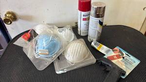 lot 4909 image: Rust-Oleum Spray Paint & Respirator Mask Lot