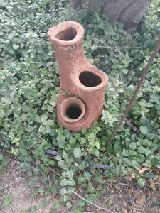 lot 5032 image: Terracotta Tree Planter with Three Tiers and Drainage Holes bird feeder hanger, and Decorative  piece you remove