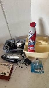 lot 4216 image: CleanSafe Dust Remover 10oz, Dirt Devil Detailer Handheld Vac, Night Light Bulbs 4-Pack, Assorted Cables