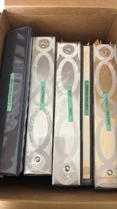 lot 4224 image: Ring Binders Lot of 5 Labeled Dresses Book 2 Sleepwear Misc Period Dresses for Dolls