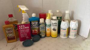 lot 4236 image: Household Cleaning Product Bottles Sprays Gels and more