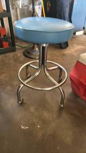 lot 4249 image: Rolling Stool.  24in tall