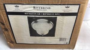 lot 73 image: Riverbend Collection RIFM6113 Flush Mount Ceiling Light 13W x 8.5H
