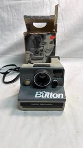 lot 100 image: The Button Polaroid Land Camera Instant Film Camera