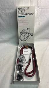 lot 107 image: Prestige Sprague Style Stethoscope Model 122 Extra-Long Dual Tubing