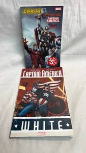 lot 112 image: Marvel Avengers Collectors 2-Book Set Captain America Iron Man Thor