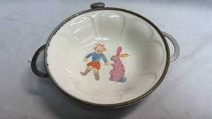 lot 114 image: Salem China Company Colonial Plate Warming Bowl