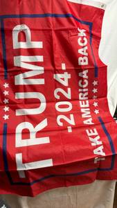 lot 142 image: Trump 2024 Take America Back 35x 57.5 Campaign Flag