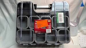 lot 154 image: Husky Double-Sided Tool Organizer Box with Compartments