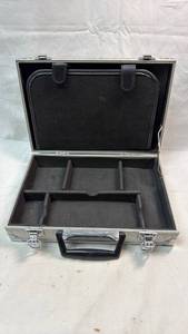 lot 191 image: Aluminum Carrying Case with Foam Dividers and Mesh Pockets