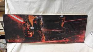 lot 230 image: Star Wars The Mandalorian Wall Art Print Open Road Brands A TCM 94120