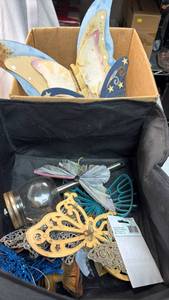 lot 236 image: Butterfly Decorative Accents Lot - Stickers Ornaments Wind Spinners