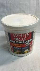 lot 19 image: White-Ox Rust Stain Remover 4 lbs