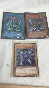 lot 29 image: Yu-Gi-Oh Trading Card Lot 3 Cards Zera the Mant Buster Blader Caius