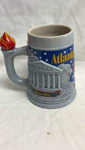 lot 34 image: Anheuser-Busch Atlanta 1996 Olympics Stein with Torch Handle