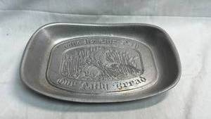 lot 50 image: 9.5 Wilton Tray with Embossed Give Us This Day Our Daily Bread Wheat Design
