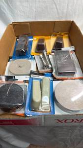lot 64 image: Everbilt Hardware Lot Felt Pads Caster Cups Doorstops Felt Strip