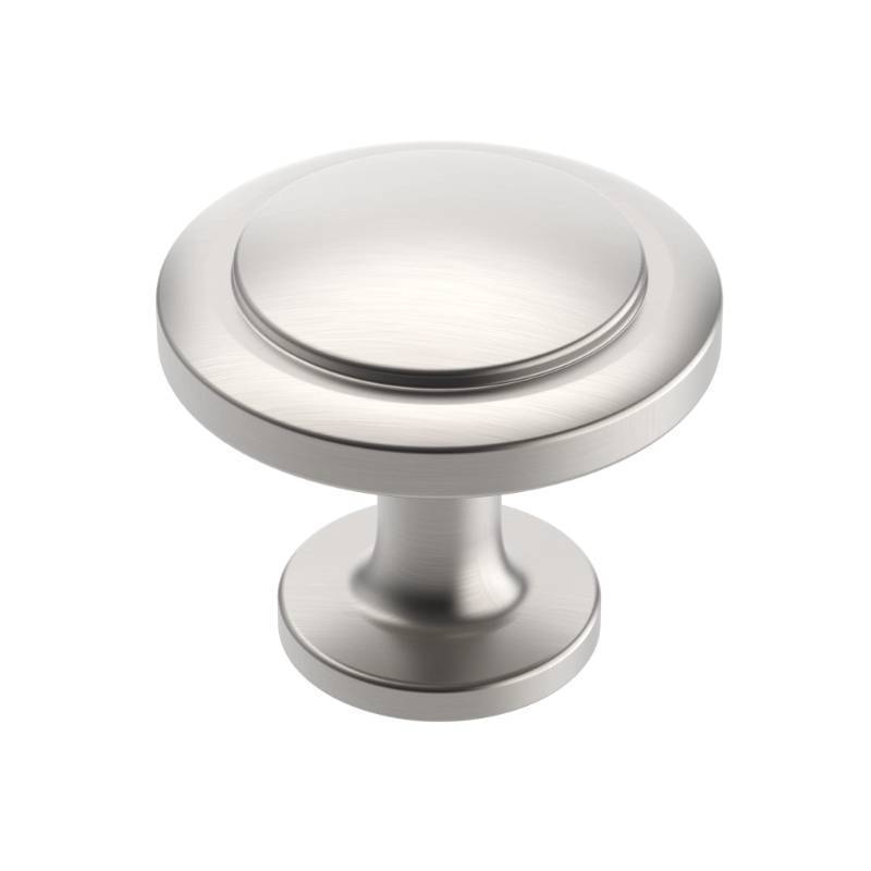 lot 1689 image: Alzassbg Brushed Satin Nickel Round Cabinet Knobs 25 Pack, AL6012SN - Retail $35