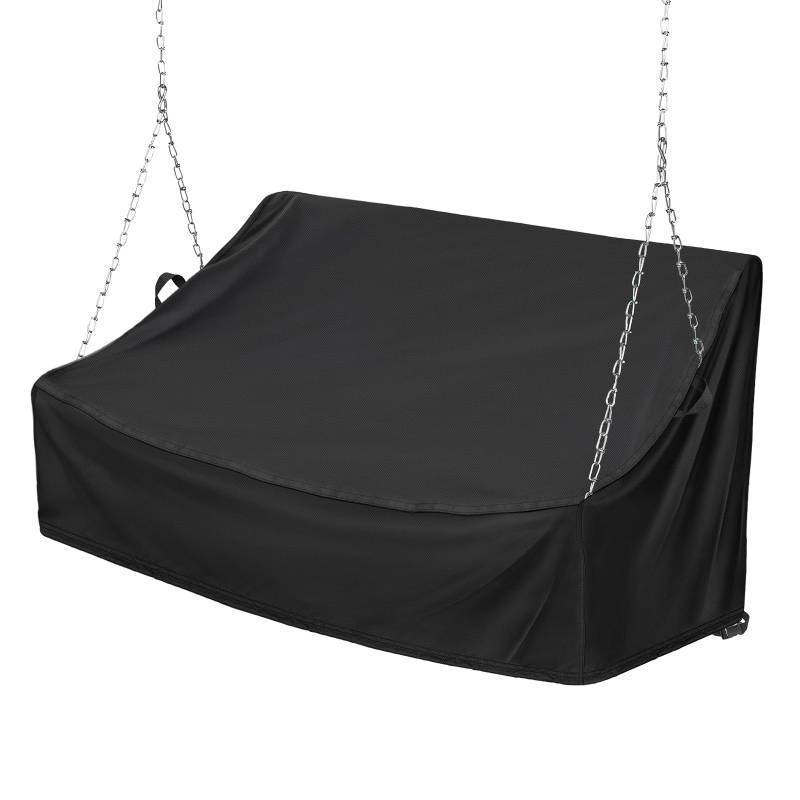 lot 1537 image: Kasla Porch Swing Seat Cover, Waterproof Swing Covers for Outdoor Patio Swings & Garden Hammock Glider & Hanging Swing Bench (50x26x1521in) - Retail $35