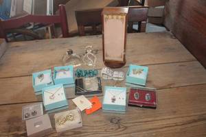 lot 1889 image: Vintage Perfume Bottles, Jewelry & More