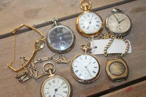 lot 1987 image: Vintage Pocket Watches and More untested