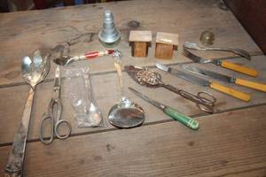 lot 2014 image: Vintage Serving Utensils and More
