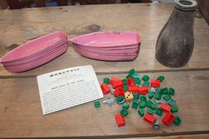 lot 2022 image: Vtg. Metal Toy Boats, Monopoly Pieces & More