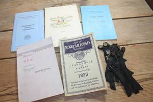 lot 2038 image: Antique Masonic Handbooks and More