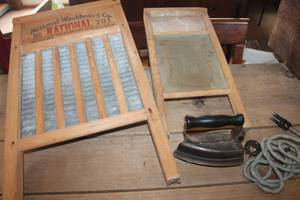 lot 2062 image: Antique Wash Boards and More