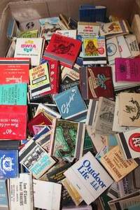 lot 2073 image: Large Lot of Vintage Match Books