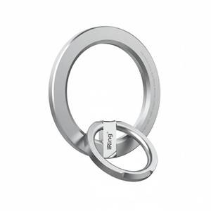 lot 718 image: iRing Magnetic Phone Ring Holder for MagSafe, 360° Rotation Finger Grip Stand Compatible with iPhone 171615141312 �� Strong Magnetic Grip, iRing M2 Silver - Retail $23