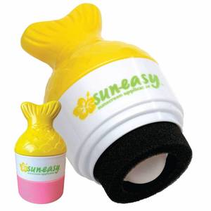 lot 720 image: Sun-Easy Sunscreen Applicator for Kids and Family, Refillable, Quick & Easy Roller Application with Sponge, Mess-Free Sunscreen Lotion Toy, 80 ml Fish Pink Cap - Retail $15