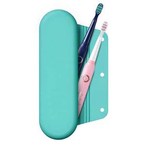 lot 744 image: iTokGok Silicone Electric Toothbrush Travel Case, Manual Toothbrush Travel Cover for Men and Women,Toothbrush Holder for Travel,Gym and More, Fits Most Manual and Electric Toothbrushes - Mint Green - Retail $16