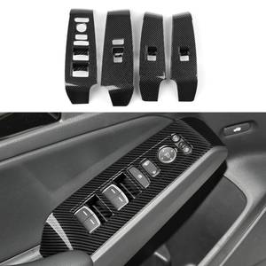lot 763 image: BRMYL Car Window Lift Control Switch Decals for 2022 2023 2024 2025 2026 Honda Civic 11th Gen Accessories ABS Carbon Fiber Interior Stickers - Retail $30