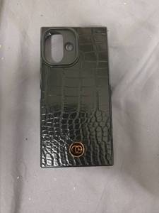 lot 779 image: COCOMII Rectangle for iPhone 16 Case, Black Crocodile Leather - Retail $20